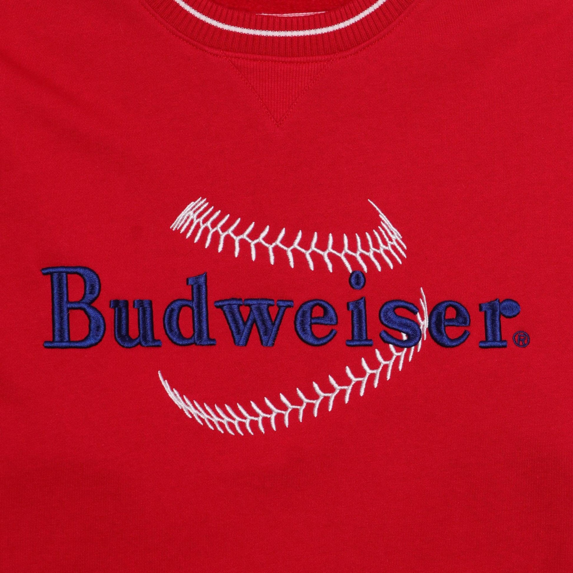 budweiser-baseball-crewneck-red-front-detail