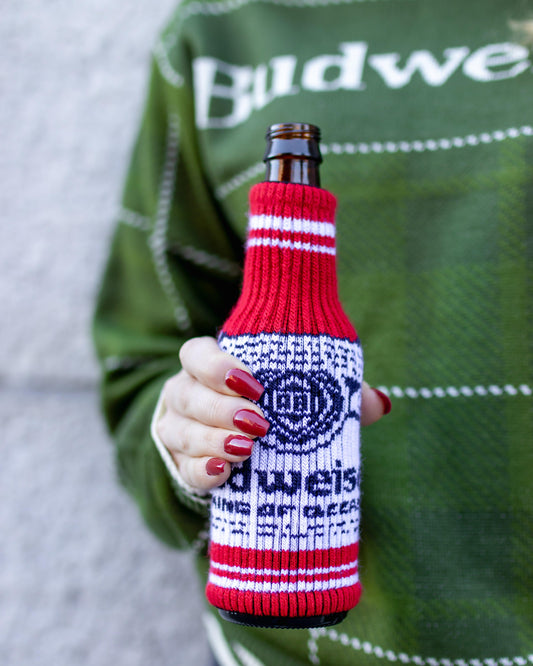 Budweiser Bottle Sweater Coolie - Red