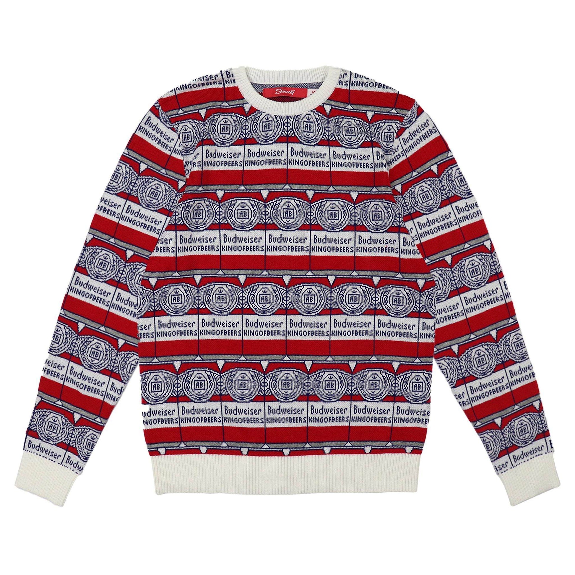 budweiser can repeat sweater