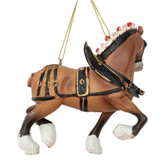 Budweiser Clydesdale Resin Ornament