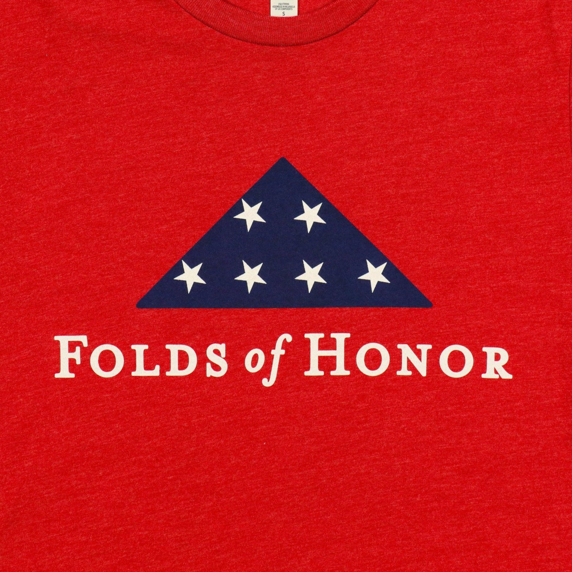 detail of folds of honor logo