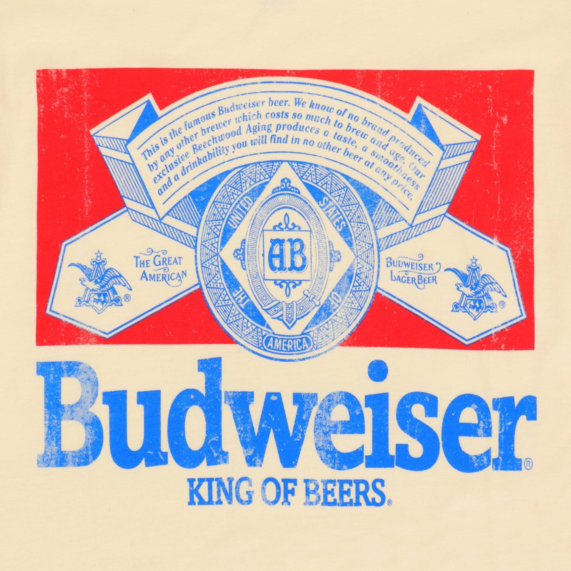 detail of budweiser label 