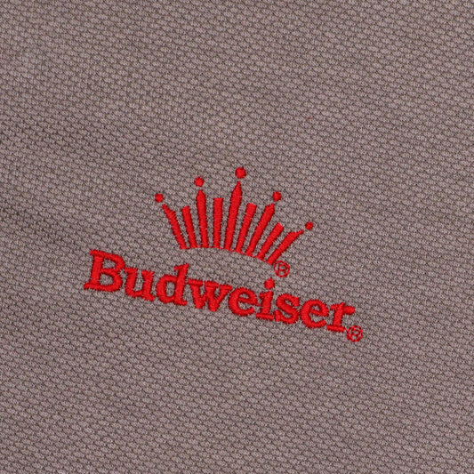 detail of embroidered budweiser crown logo  