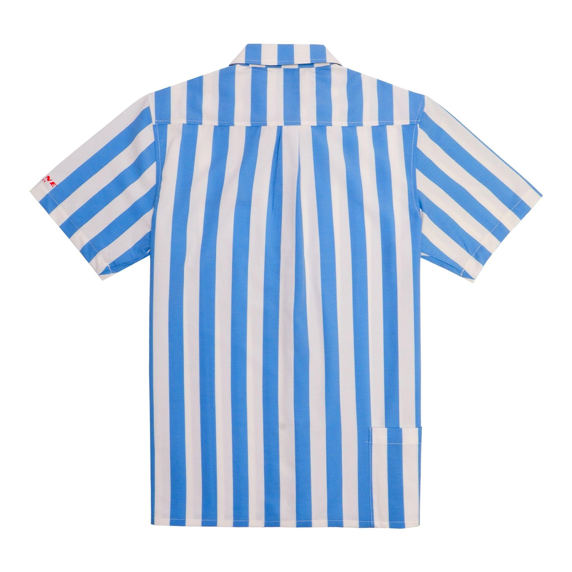 back of stripe camp shirt - no decoration