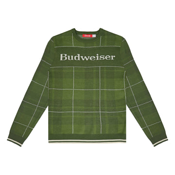 Budweiser Plaid Sweater