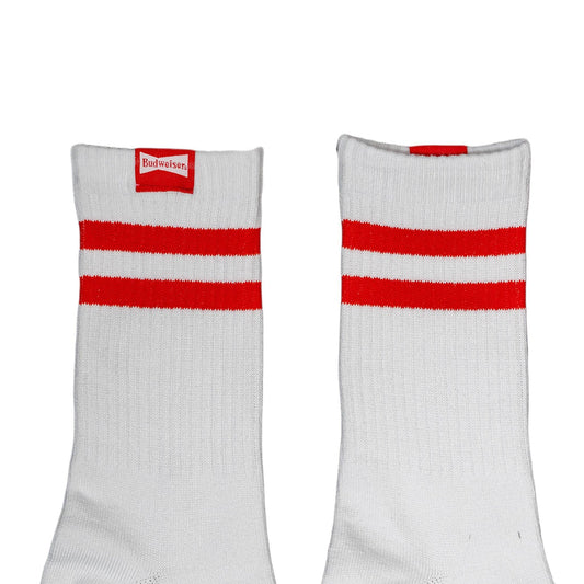Budweiser Red Stripe Socks