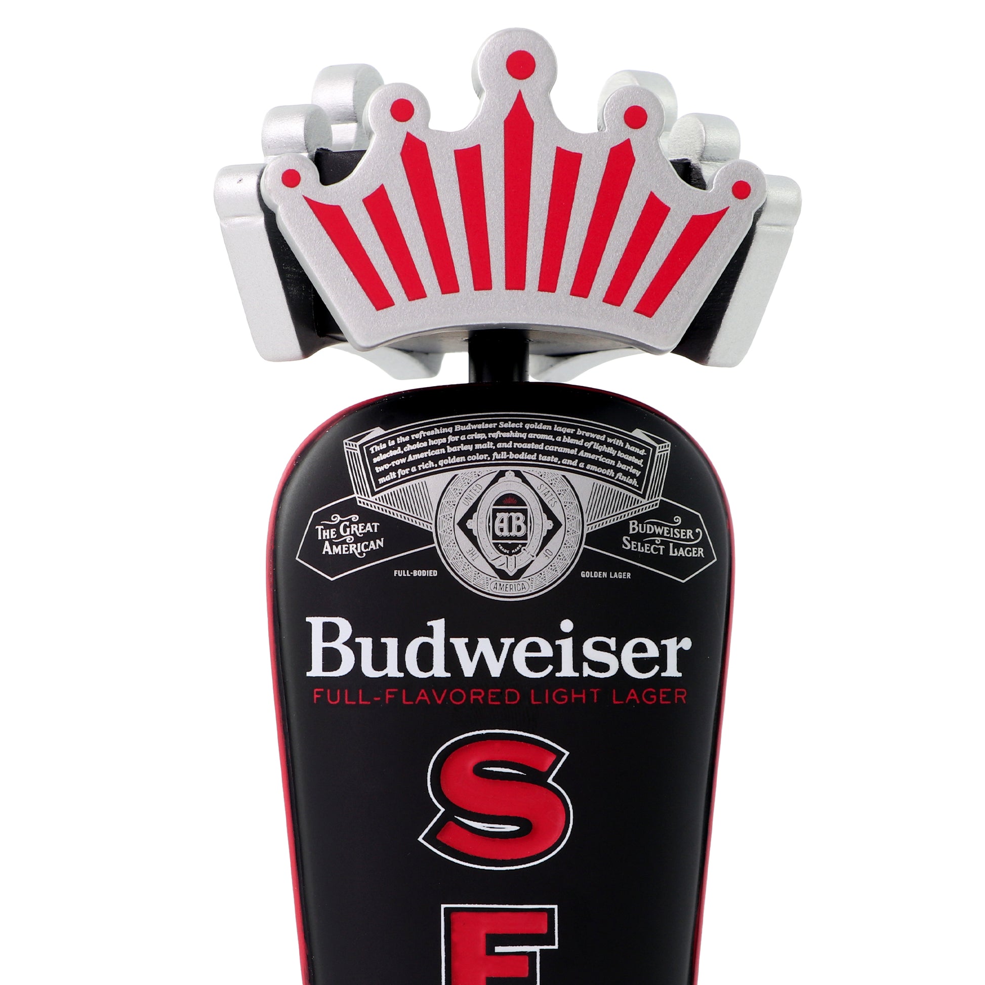 Close Up of Budweiser Select Tap Handle