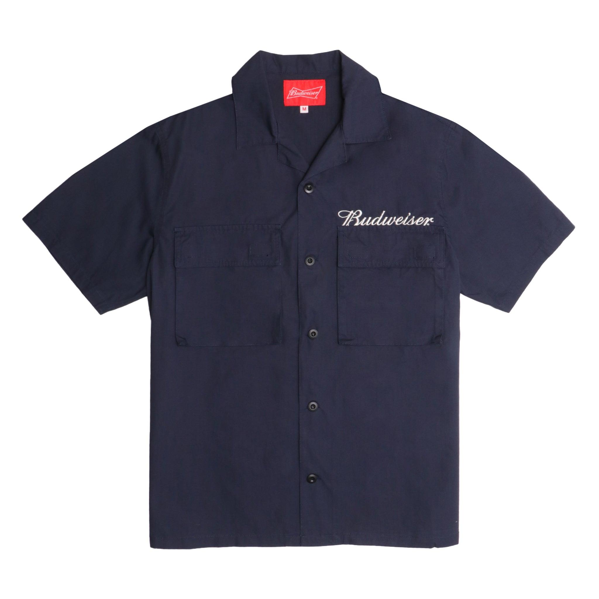 budweiser dress shirt Budweiser shirt. Colored black. Size XL