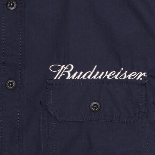 detail of budweiser above pocket 