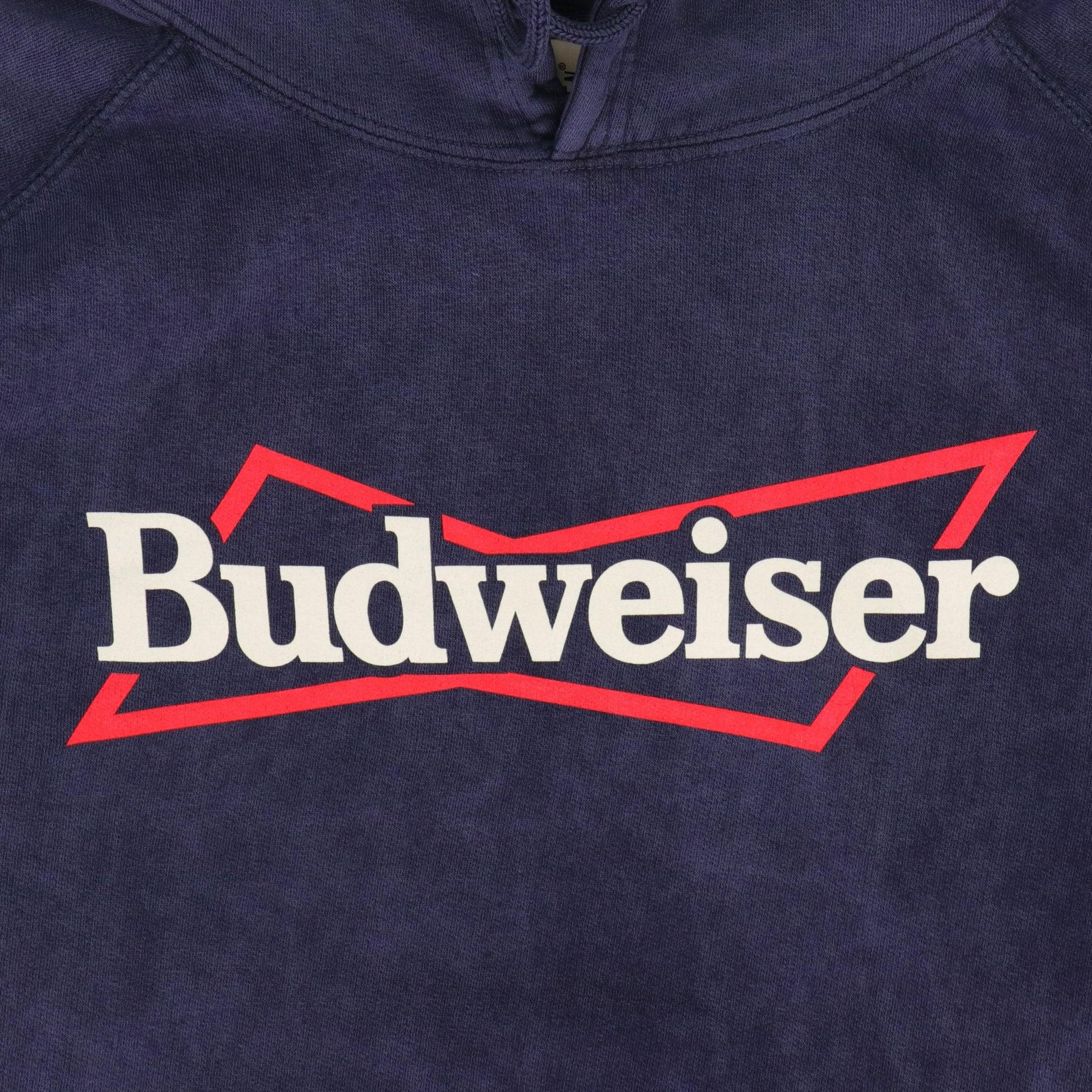 detail of budweiser through the open bowtie 