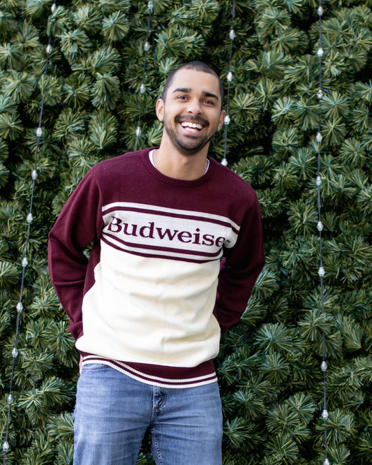 Budweiser Stripe Sweater