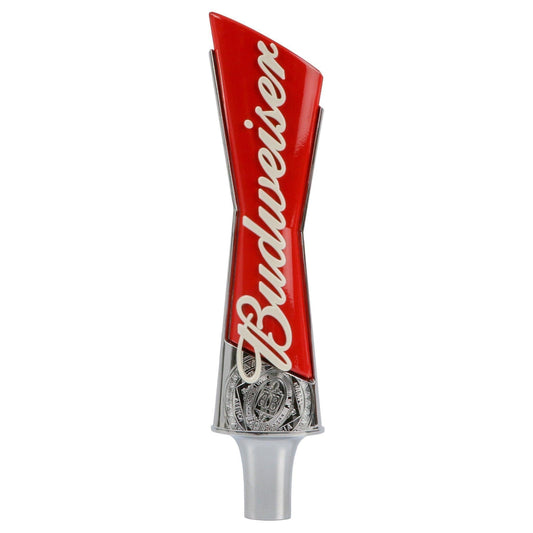 Budweiser bowtie tap handle with budweiser script font.