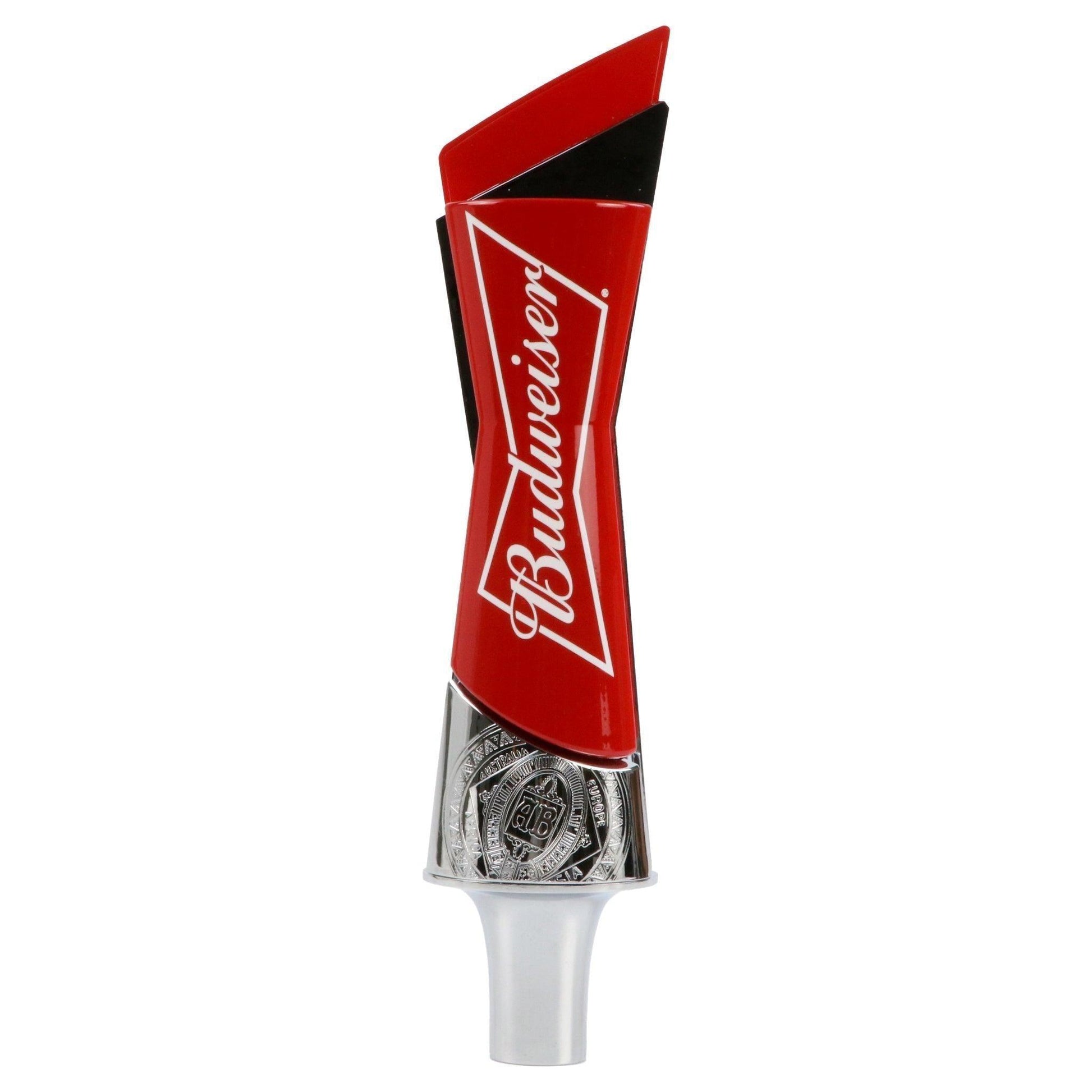 back of tap handle with the Budweiser bowtie