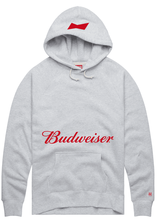 Gray Budweiser USA Soccer Hoodie - Front