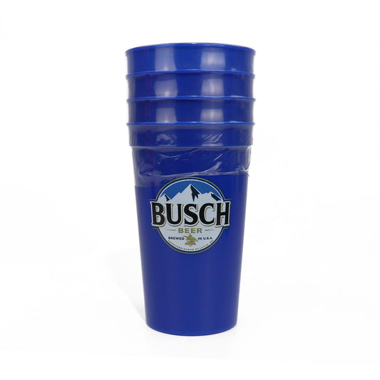 4 pack of blue busch reusable cups