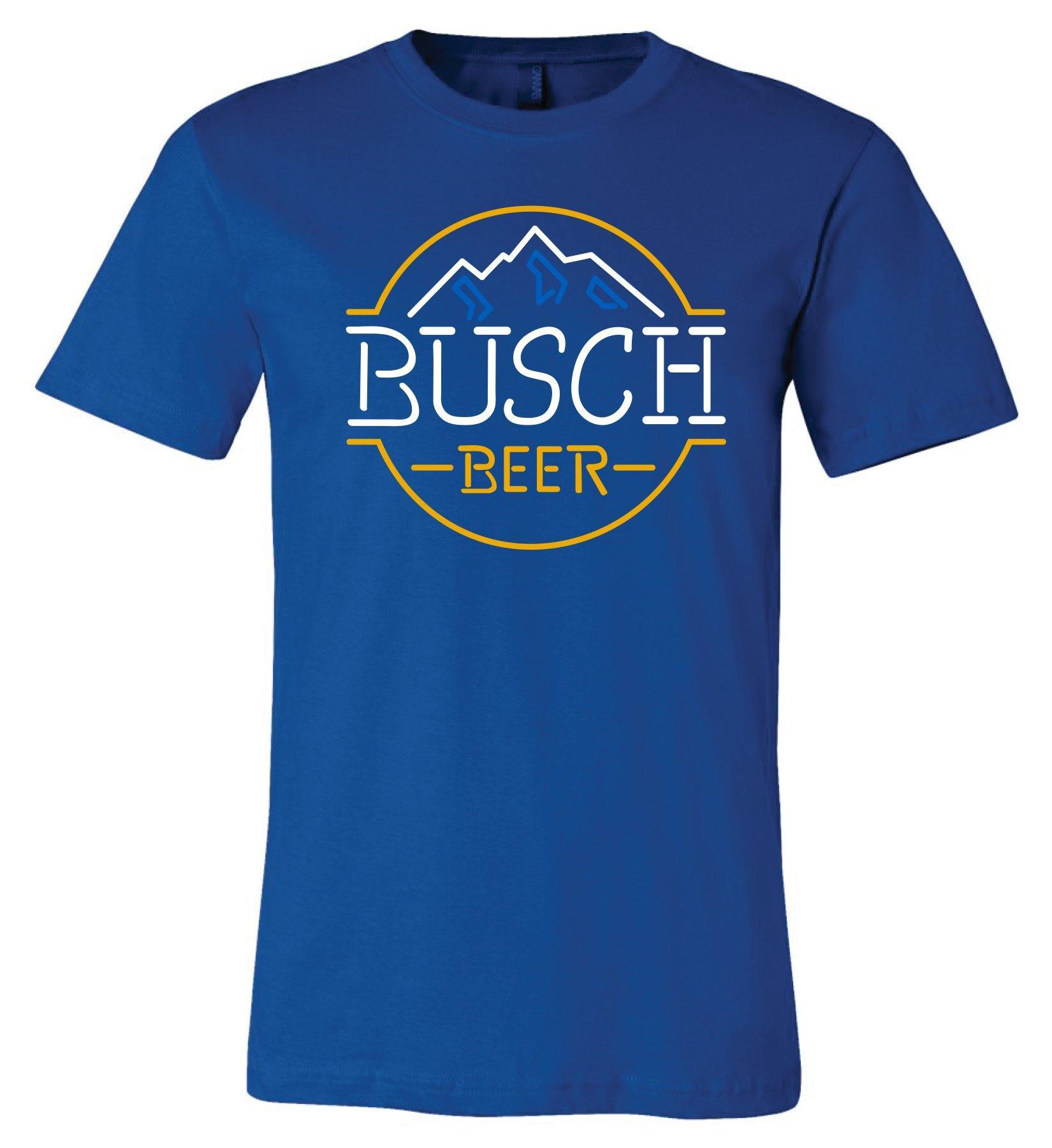 Busch Beer Blue Men's Neon Tee