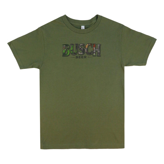 Olive Busch Beer camo shirt.