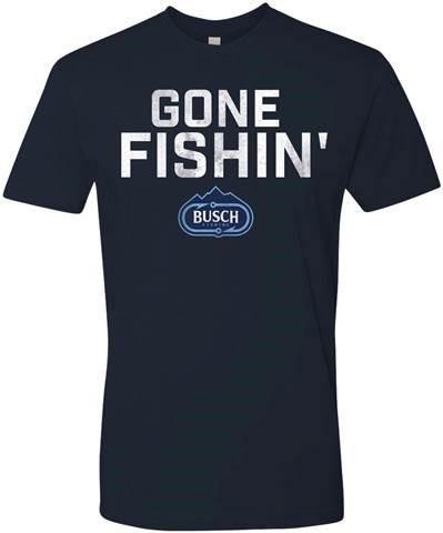 Busch Gone Fishin Navy Men's T-Shirt