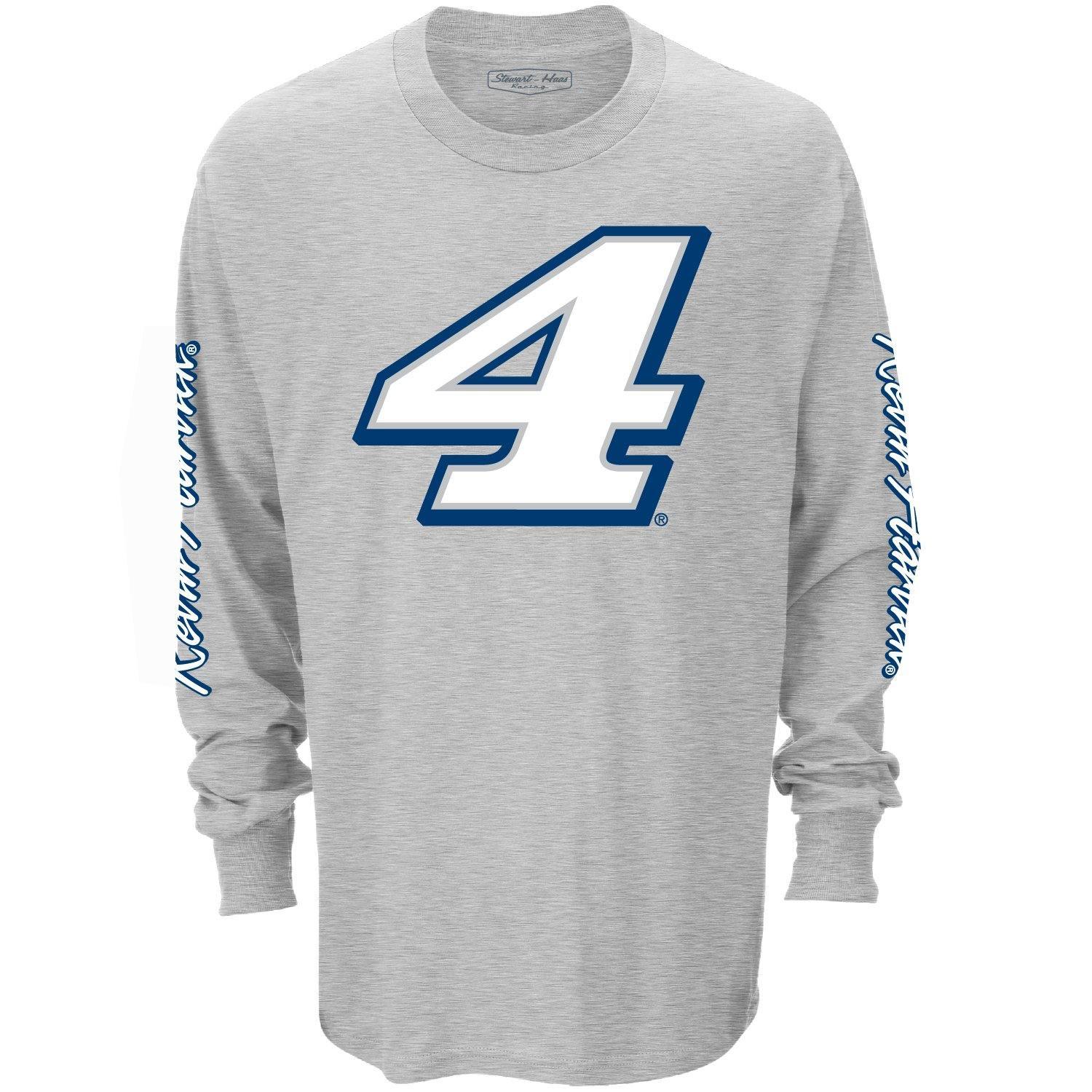 Busch Kevin Harvick F/B Gray Men's Long Sleeve T-Shirt - Front