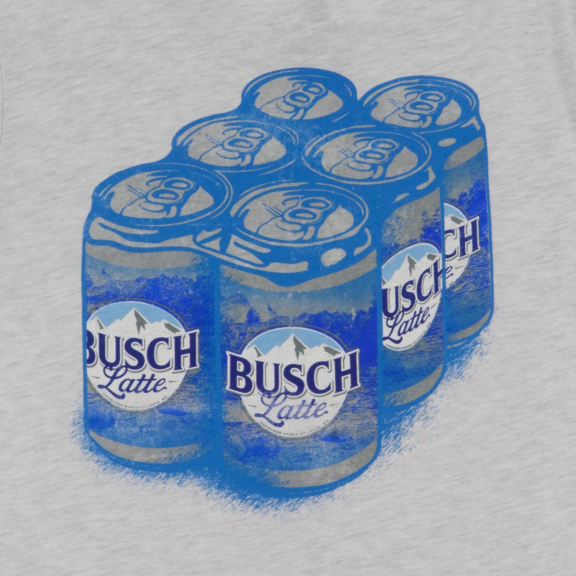 grey busch latte can back print t shirt