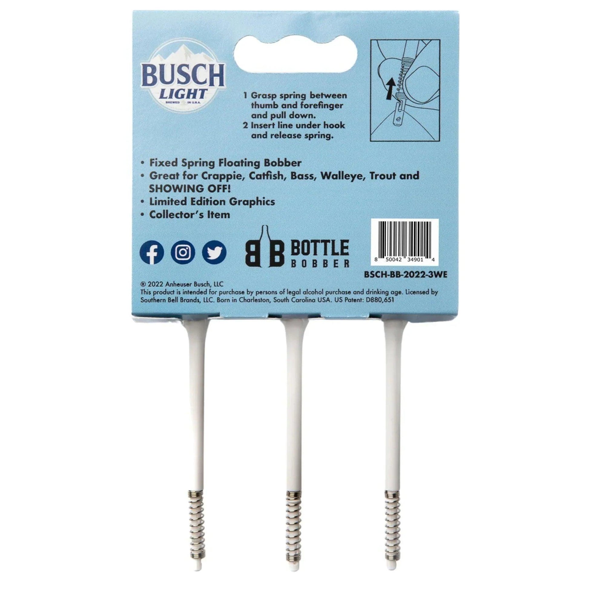 busch beer commercial fish hook in ear Busch Light Bobbers for Fishing 3-Pack