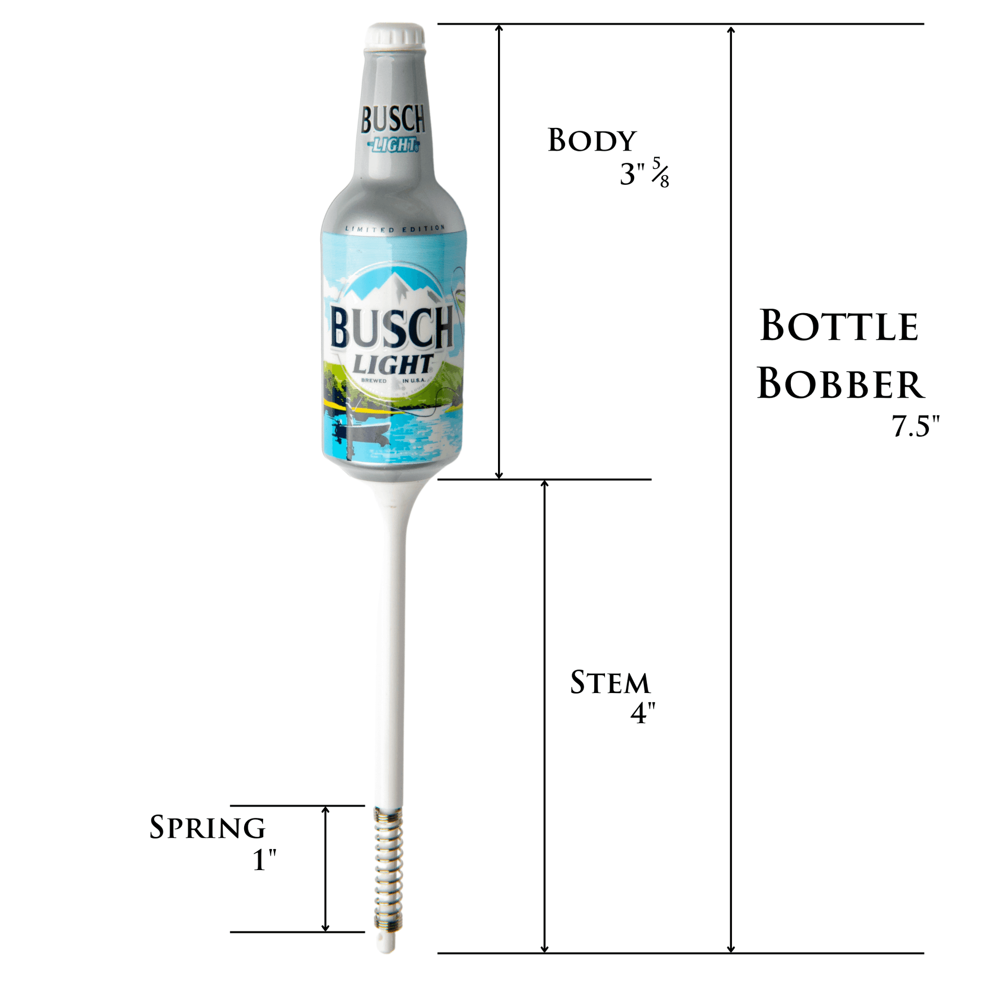 Busch light bottle bobber 7.5 inches long