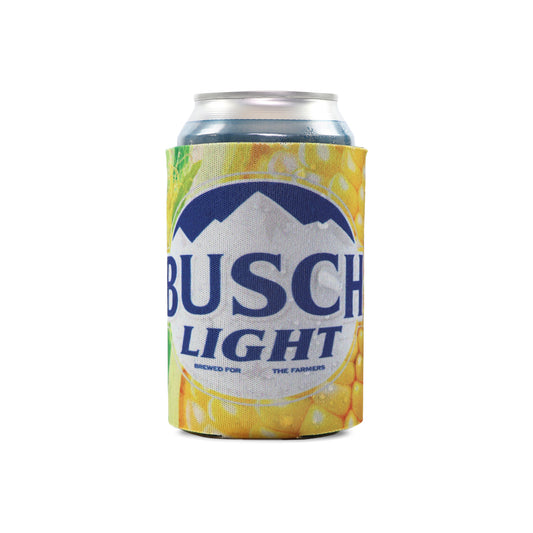 Front view of Busch Light Corn Husk Coolie