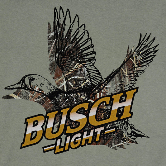 detail of duck and busch light 