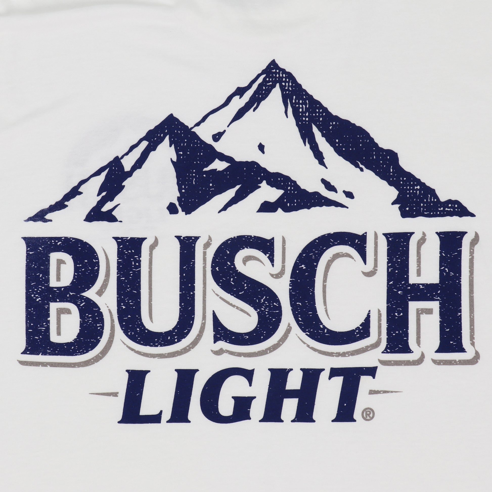 Close up back view of Busch Light Classic Logo T-shirt