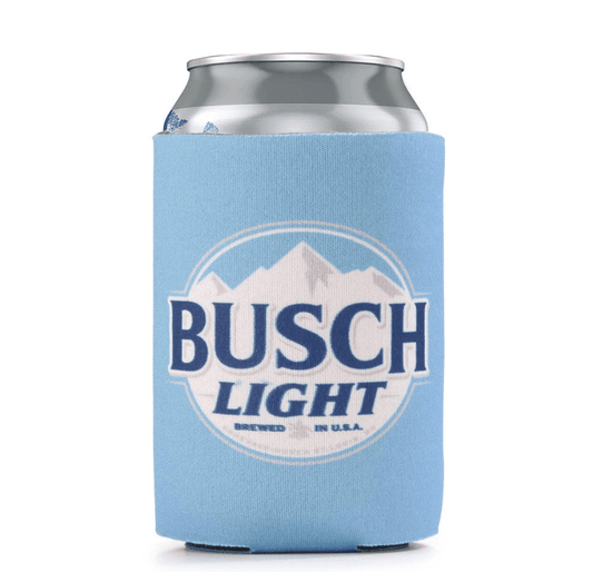 Light blue coolie with Busch Light circle logo