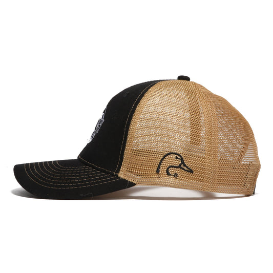 busch ducks unlimited hat side with duck unlimited logo on side 