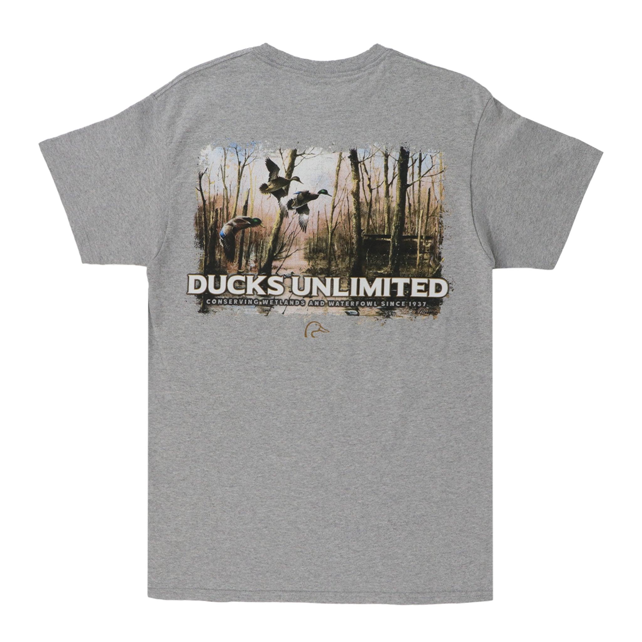 Busch Light Gray Ducks Unlimited T-Shirt