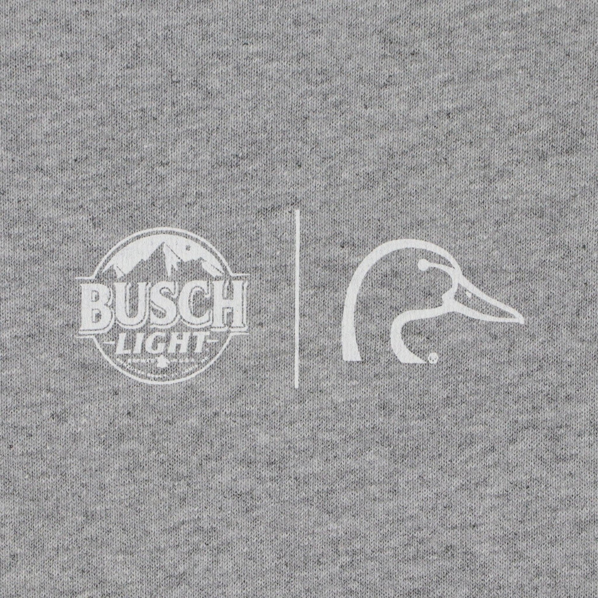 Busch Light Gray Ducks Unlimited T-Shirt Logos