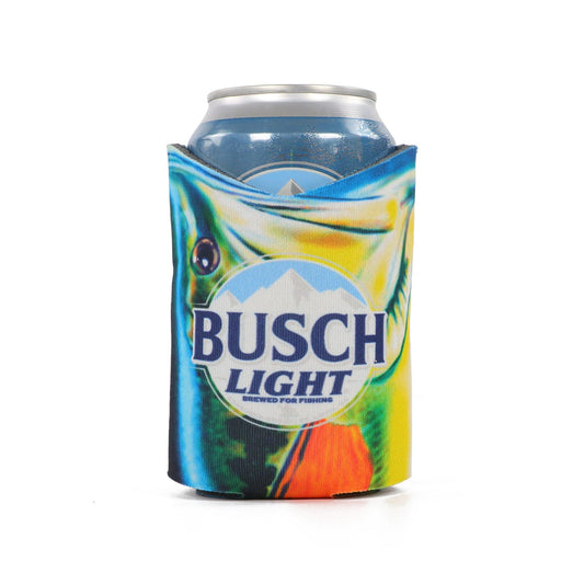 Busch Light Bass Coolie Holding Busch Light Can