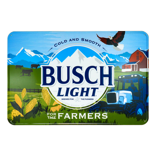 Busch Light Farming Metal Sign