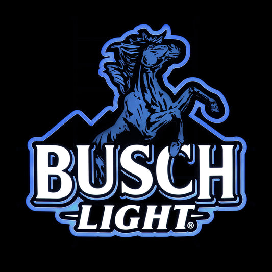 Busch Light Black Stallion LED