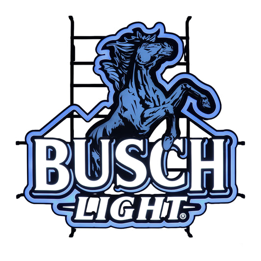 Busch Light Black Stallion LED