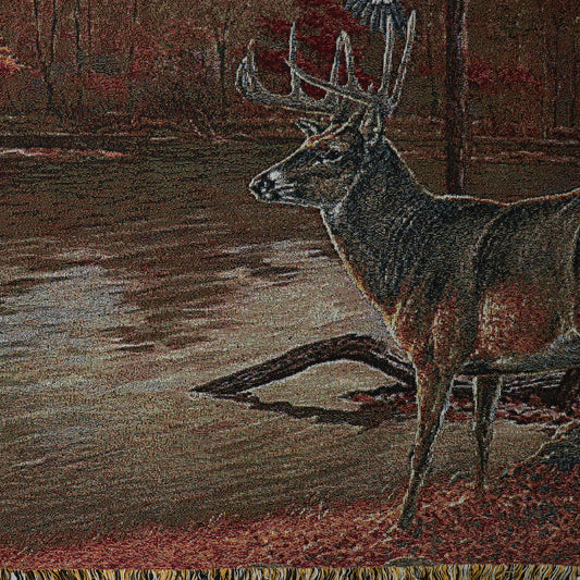 Busch Light Hunting Woven Blanket