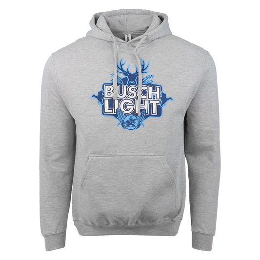 grey busch light into the wilderness hoodie