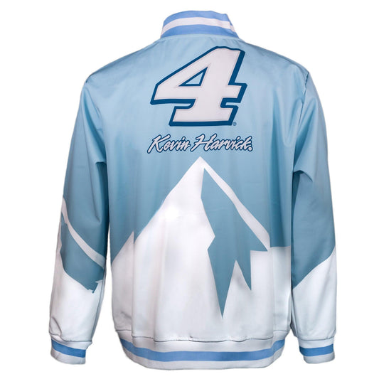 Back of jacket with large number 4 with Kevin Harvick's name under