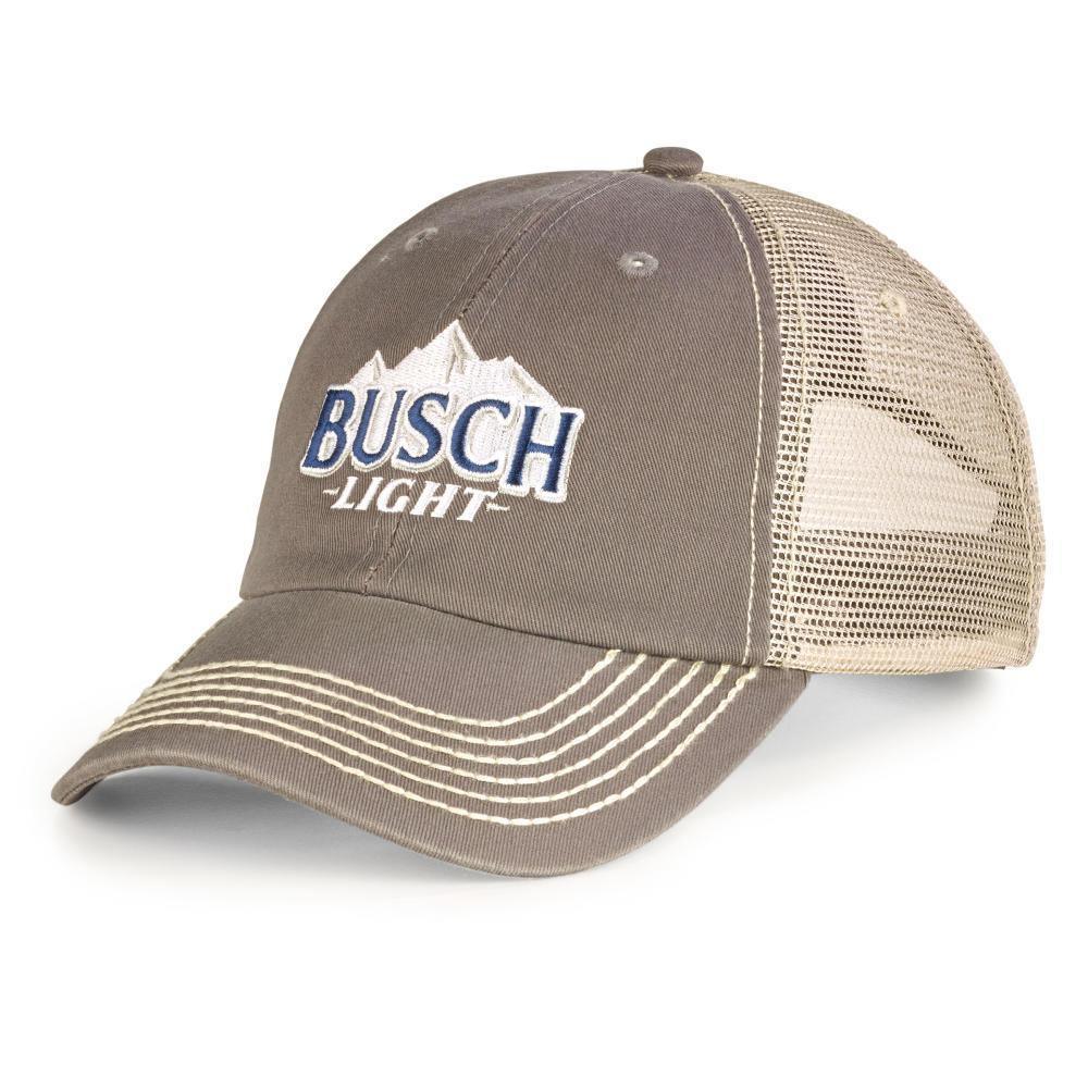 Front view of Busch Light Mesh Back Hat