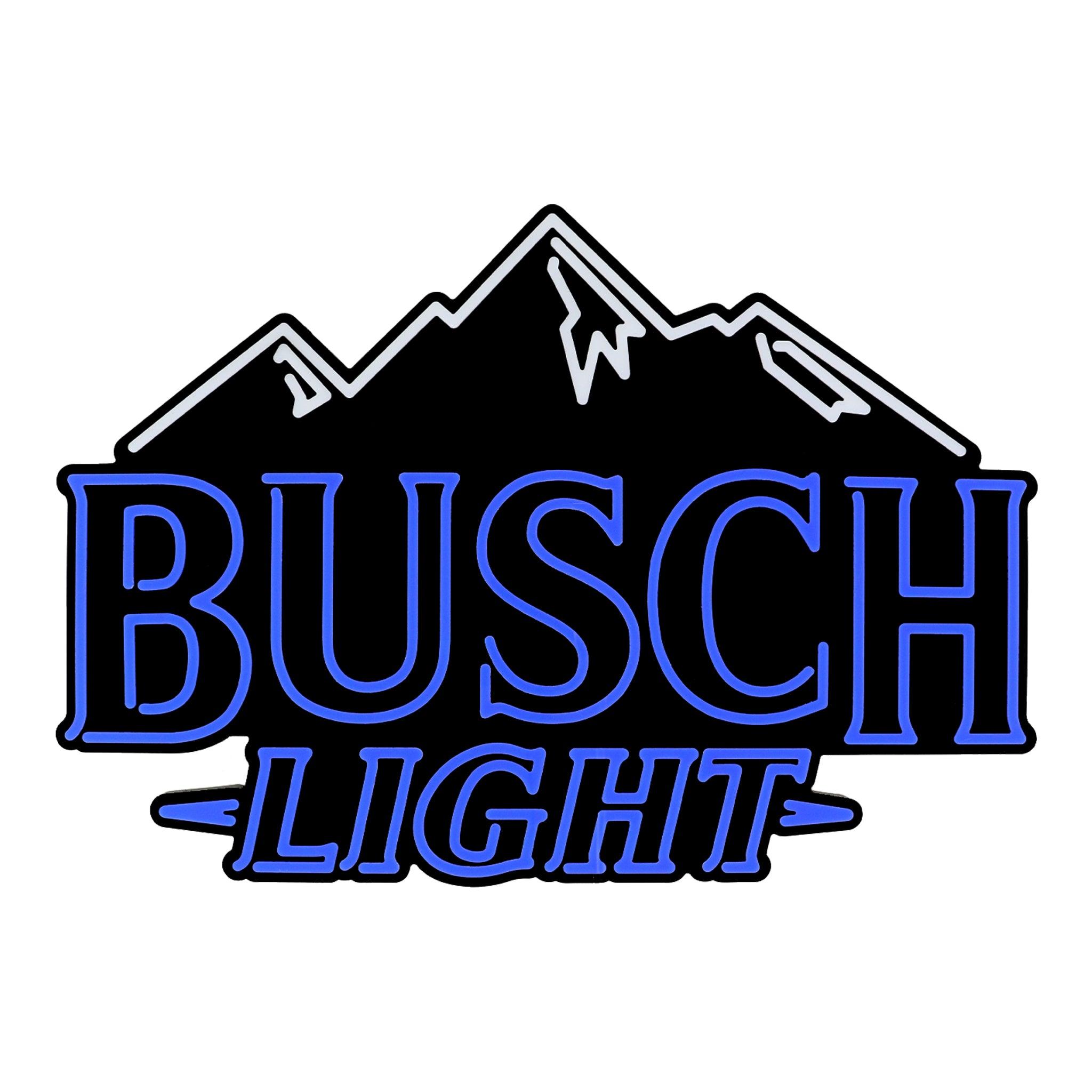 Busch Light Mountain LED sign with mountains in the back