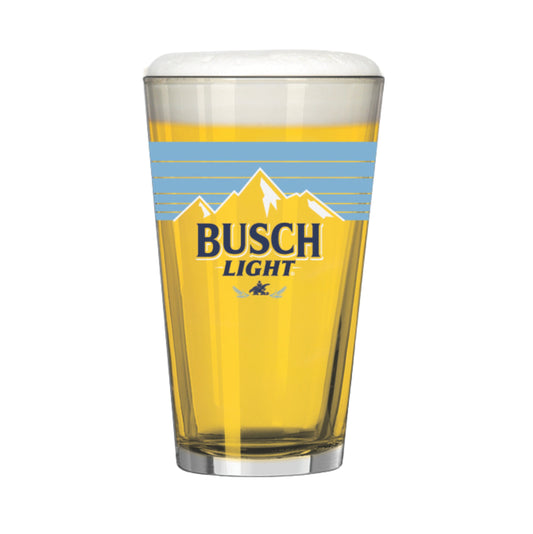 Busch Light Mountains 16oz Pint Glass