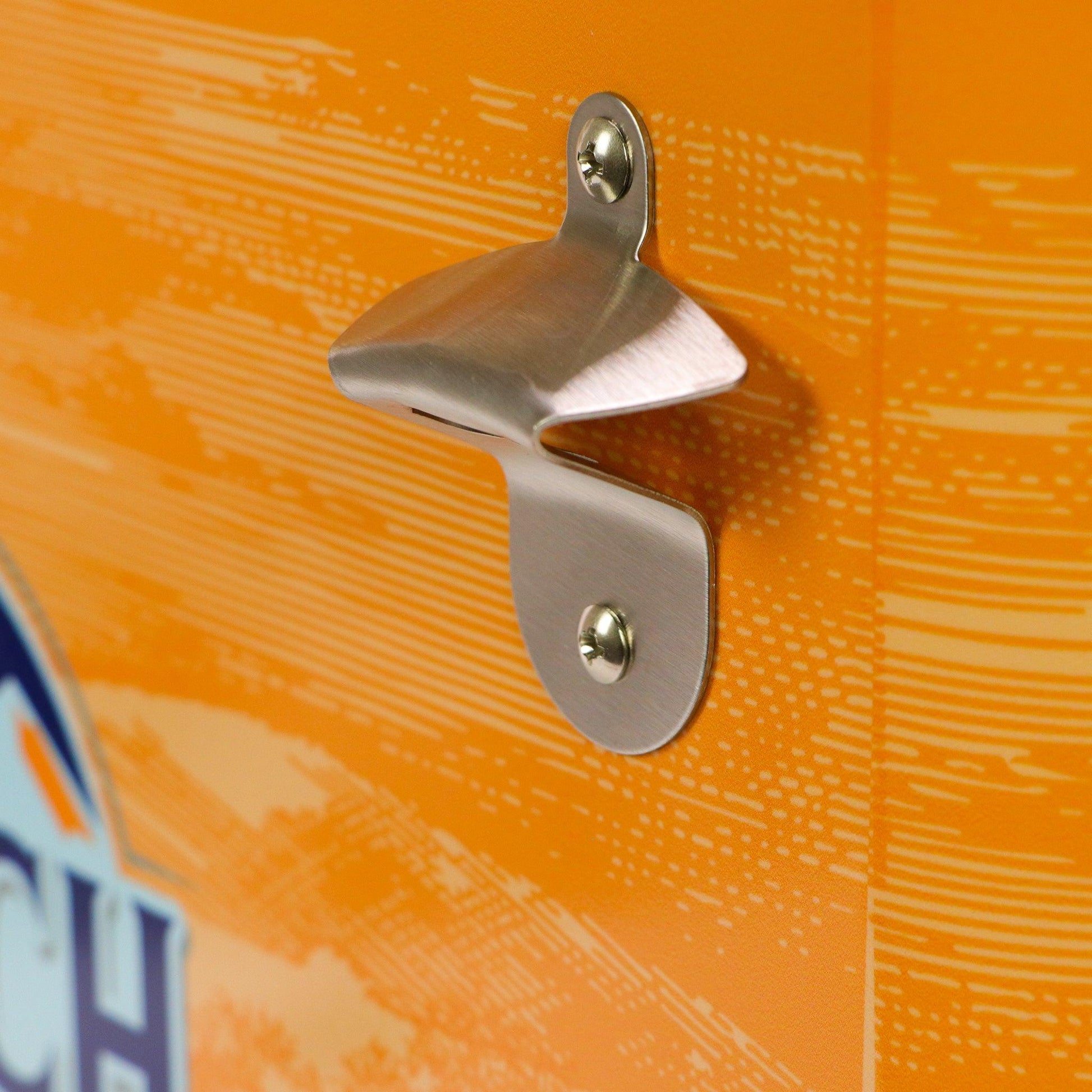 Busch Light Peach cooler - Bottle Opener Closeup