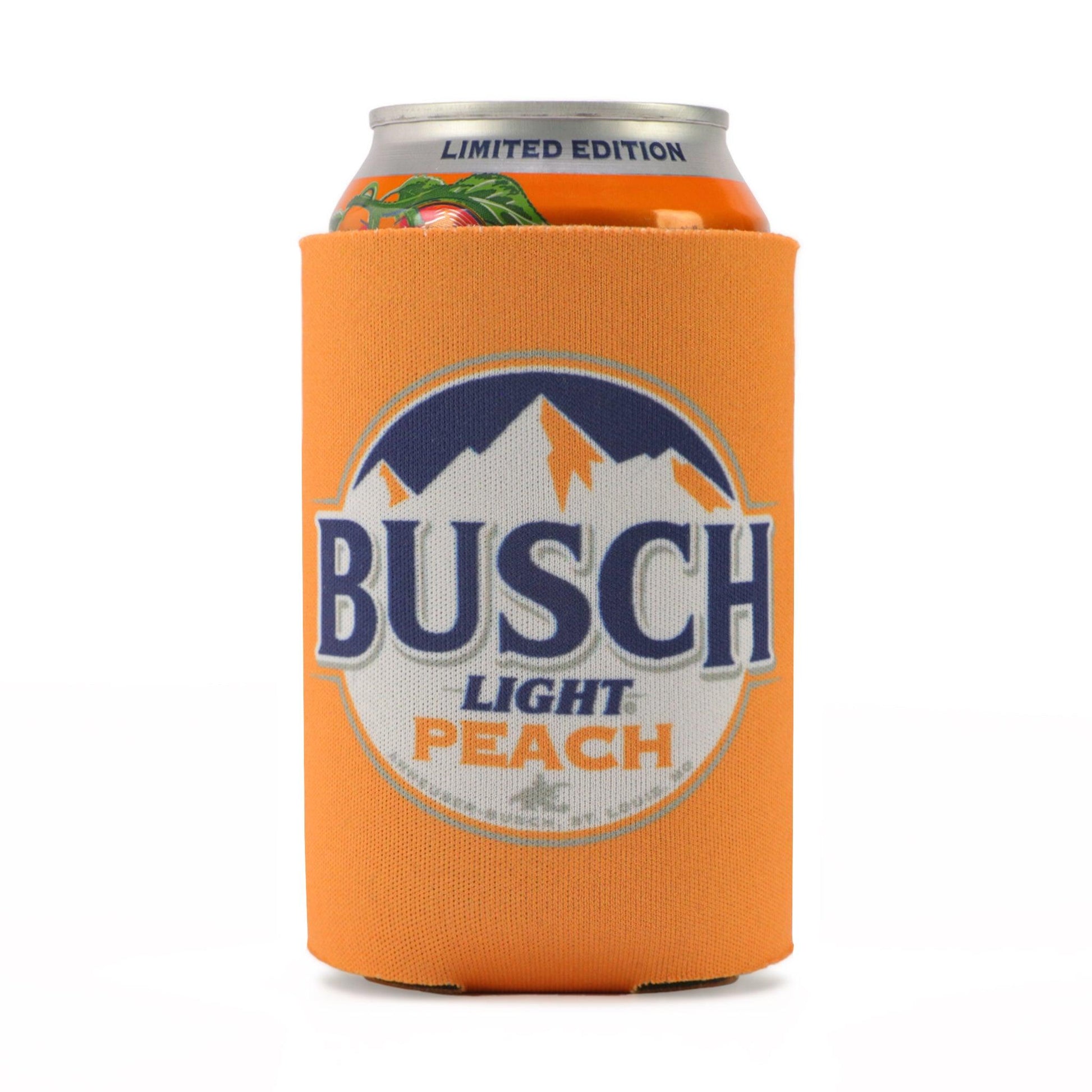 front of busch light peach coolie