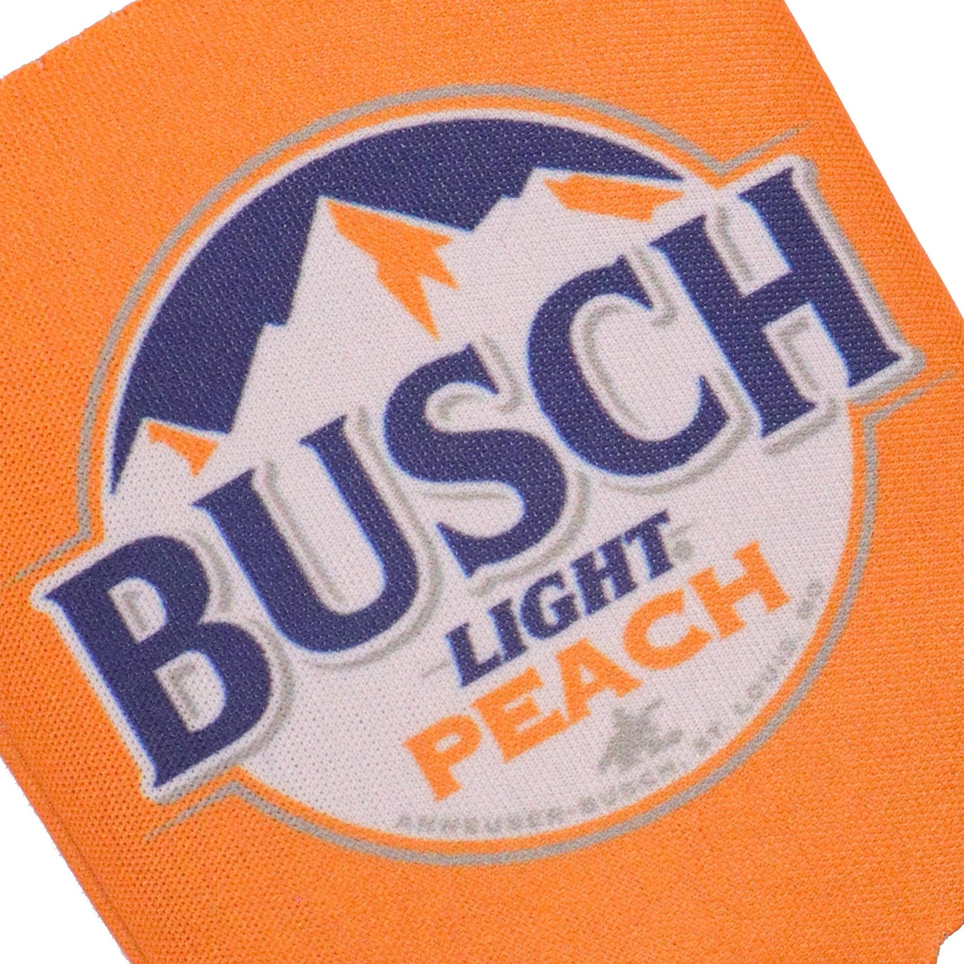 close up busch light peach logo
