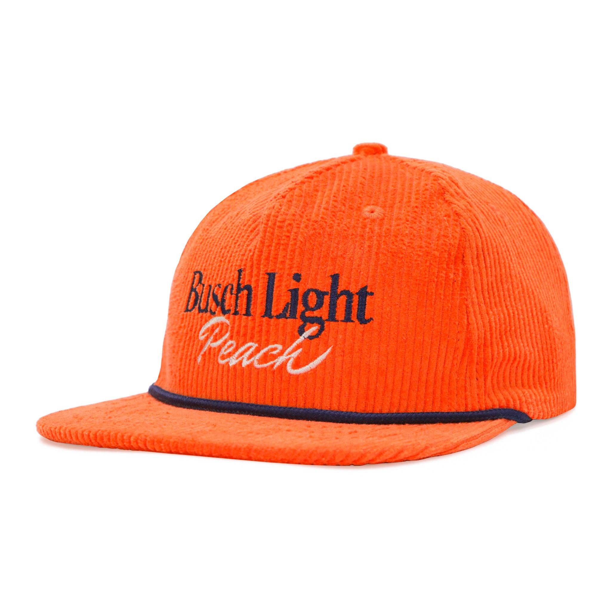 front busch light peach hat 