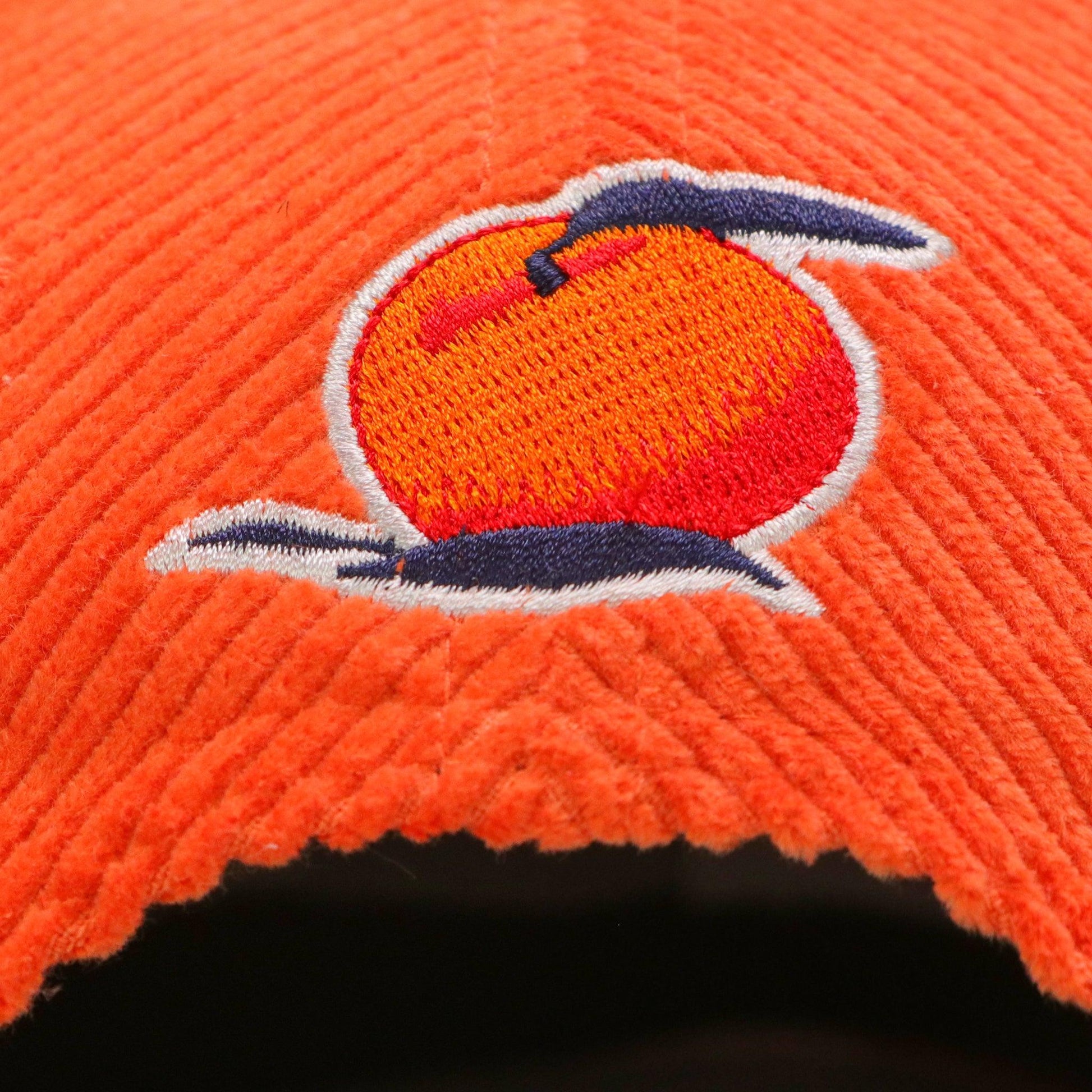detail of peach logo
