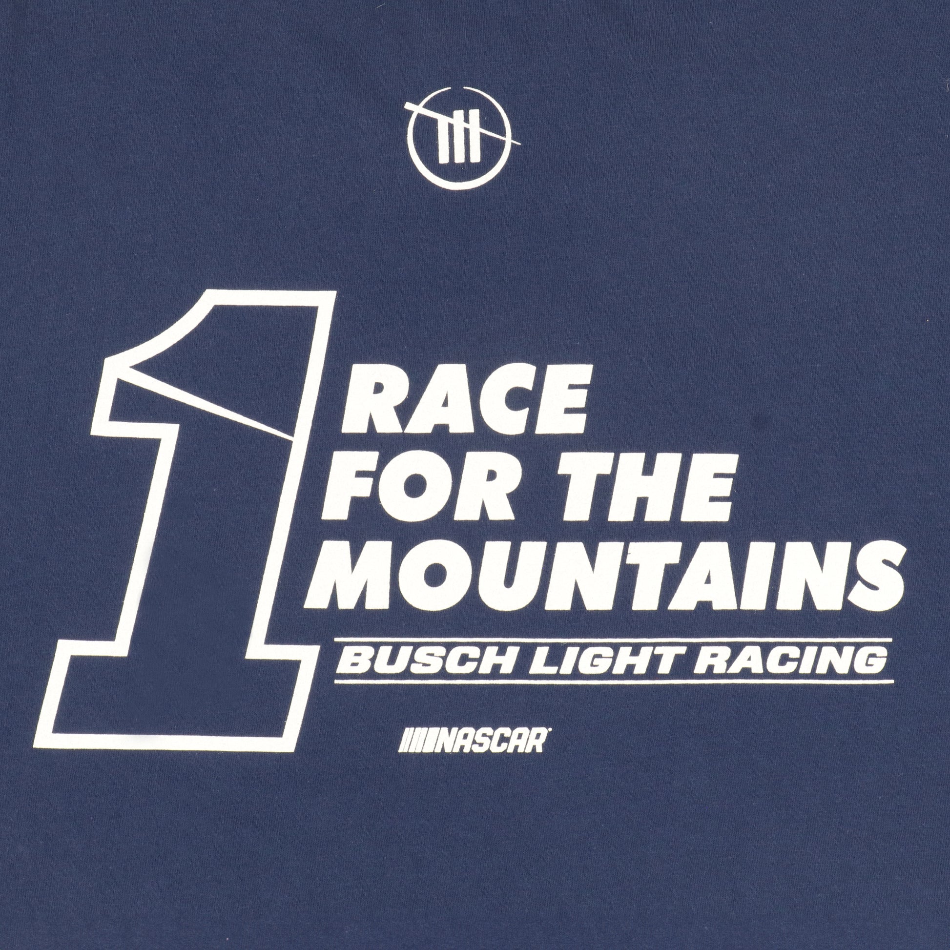 #1 Race for the Mountains graphic on back of T-Shirt