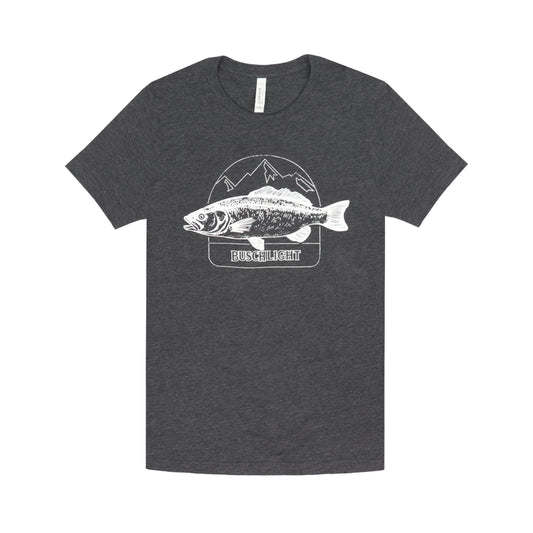 Front view of Busch Light Carp T-shirt